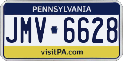 PA license plate JMV6628