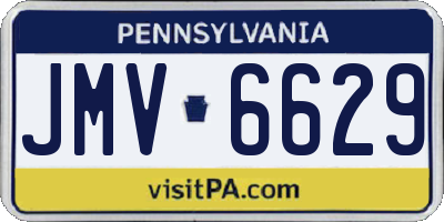 PA license plate JMV6629