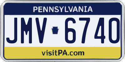 PA license plate JMV6740