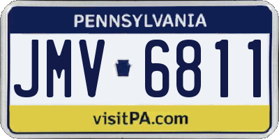 PA license plate JMV6811
