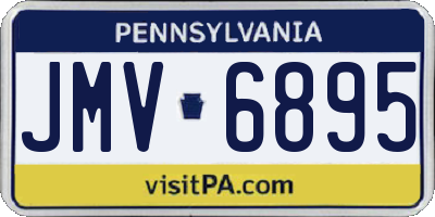 PA license plate JMV6895
