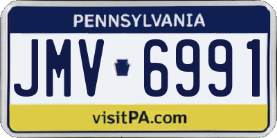 PA license plate JMV6991