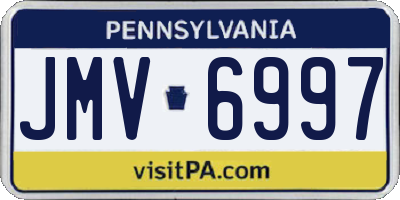 PA license plate JMV6997