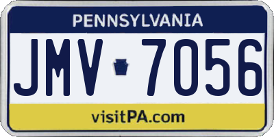 PA license plate JMV7056