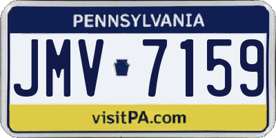 PA license plate JMV7159