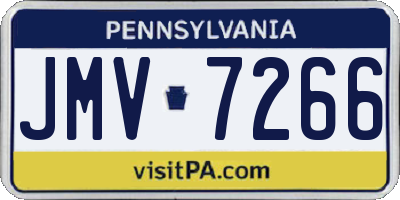 PA license plate JMV7266