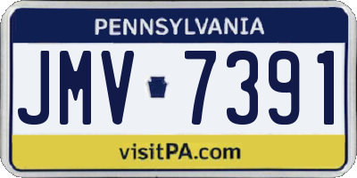 PA license plate JMV7391
