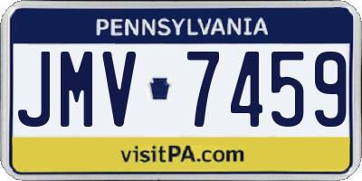 PA license plate JMV7459