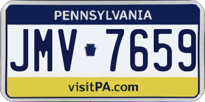 PA license plate JMV7659