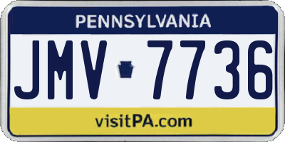 PA license plate JMV7736