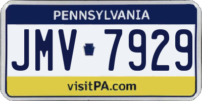 PA license plate JMV7929