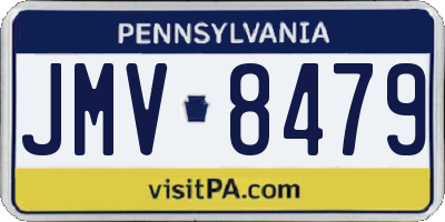 PA license plate JMV8479