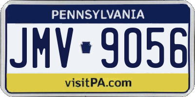 PA license plate JMV9056