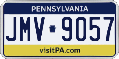 PA license plate JMV9057