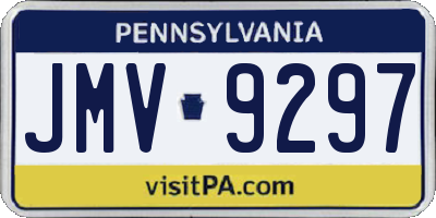 PA license plate JMV9297