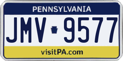 PA license plate JMV9577