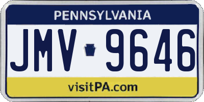 PA license plate JMV9646