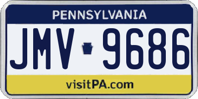 PA license plate JMV9686