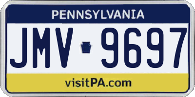 PA license plate JMV9697
