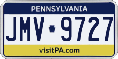 PA license plate JMV9727