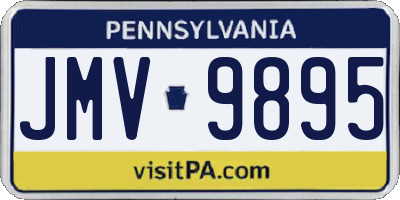 PA license plate JMV9895