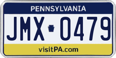 PA license plate JMX0479