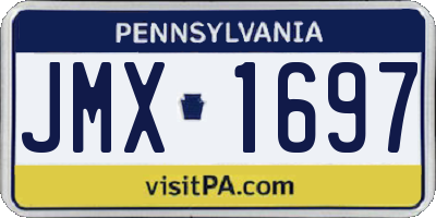 PA license plate JMX1697