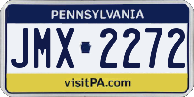 PA license plate JMX2272