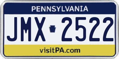 PA license plate JMX2522