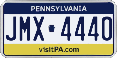 PA license plate JMX4440