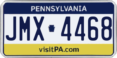 PA license plate JMX4468