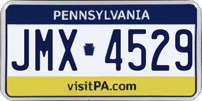 PA license plate JMX4529