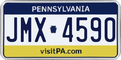 PA license plate JMX4590