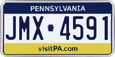 PA license plate JMX4591
