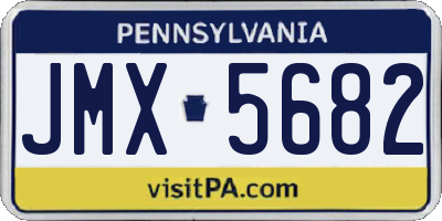 PA license plate JMX5682