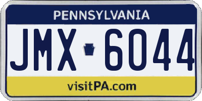 PA license plate JMX6044