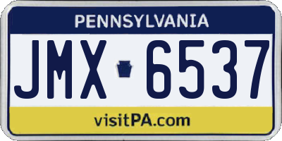 PA license plate JMX6537