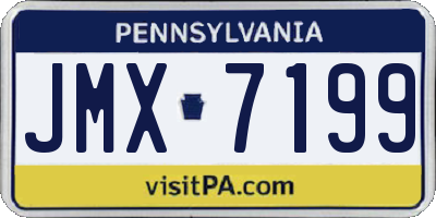 PA license plate JMX7199