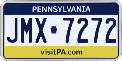 PA license plate JMX7272