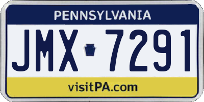 PA license plate JMX7291