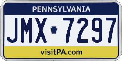 PA license plate JMX7297