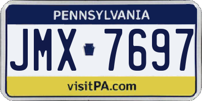 PA license plate JMX7697