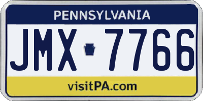 PA license plate JMX7766