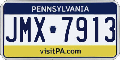 PA license plate JMX7913