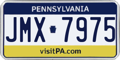 PA license plate JMX7975