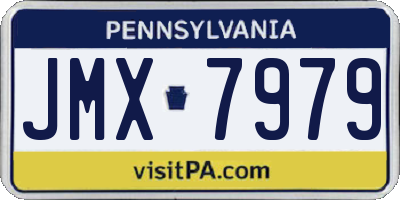 PA license plate JMX7979