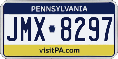 PA license plate JMX8297