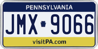 PA license plate JMX9066