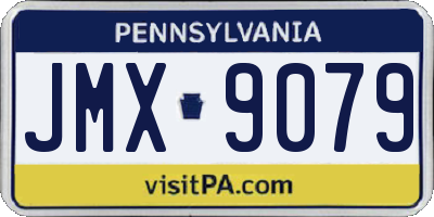PA license plate JMX9079