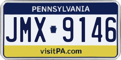 PA license plate JMX9146